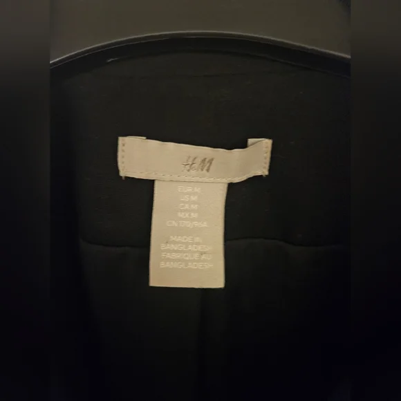 H&M black Blazer Dress Size M - Picture 2 of 4
